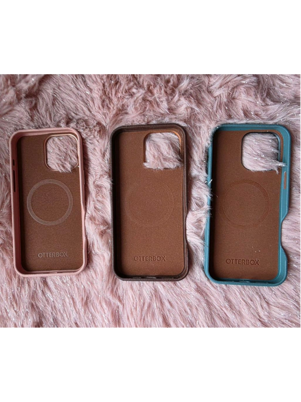 OtterBox Cactus Leather MagSafe Cases iPhone 16 Pro – 3 Piece Bundle – NEW